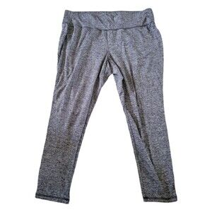 Livi Active Gray Heathered Cropped Leggings Size 22/24